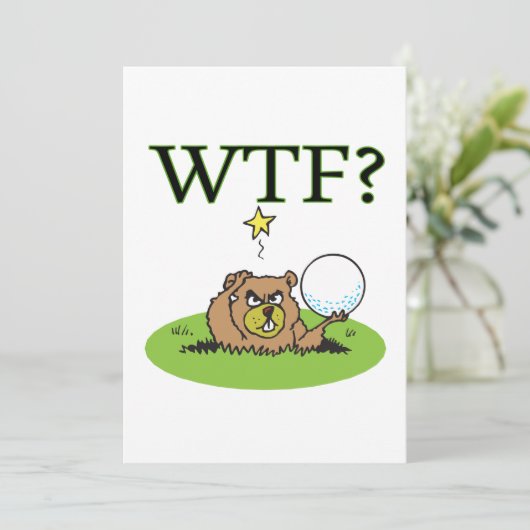 Angry Gopher Kaart (Staand voorkant)