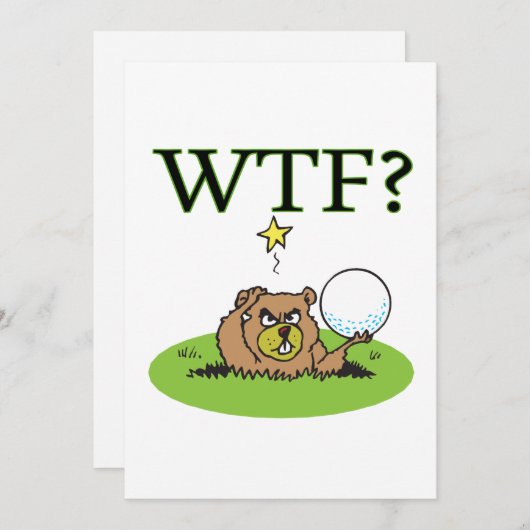 Angry Gopher Kaart (Voorkant / Achterkant)