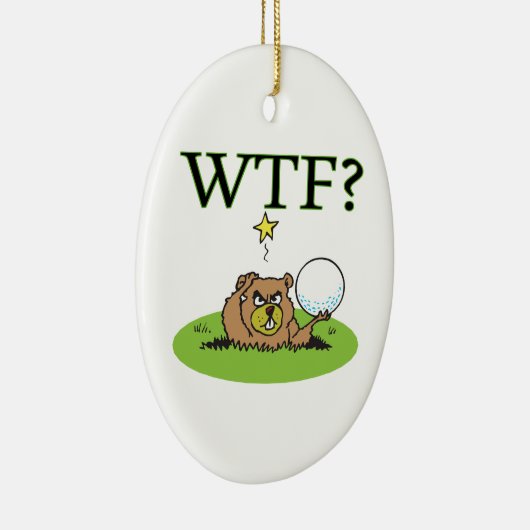 Angry Gopher Keramisch Ornament (Rechts)