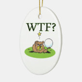 Angry Gopher Keramisch Ornament (Links)