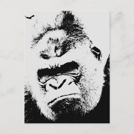 Angry Gorilla Briefkaart (Voorkant)