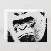 Angry Gorilla Briefkaart (Voorkant / Achterkant)