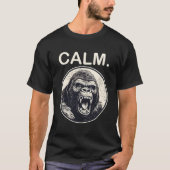 Angry Gorilla - Calm Monkey Ape T-shirt (Voorkant)