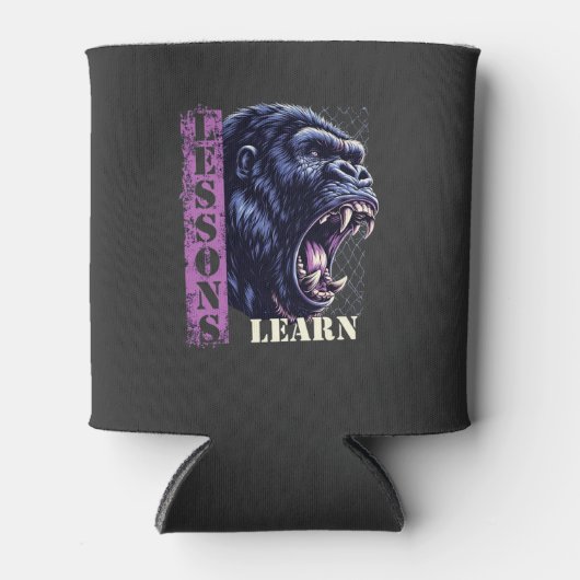 Angry Gorilla Lessons Learn Foam Cup Holder Blikjeskoeler (Voorkant)