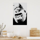Angry Gorilla Pop Art Poster (Keuken)