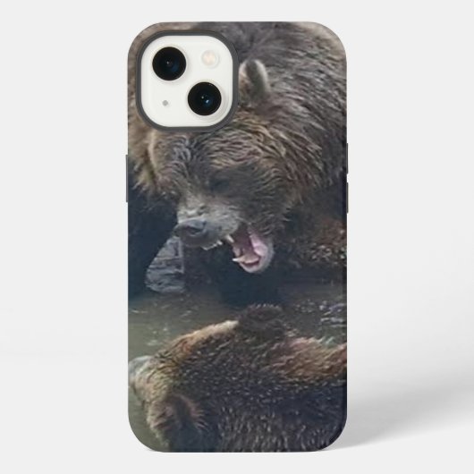 Angry Grizzly Beer iPhone Hoesje (Achterkant)