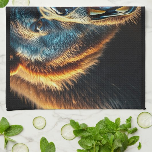 Angry Grizzly Beer Theedoek (Gevouwen)