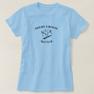 Angry Grouse T-shirt voor dames - zwart design