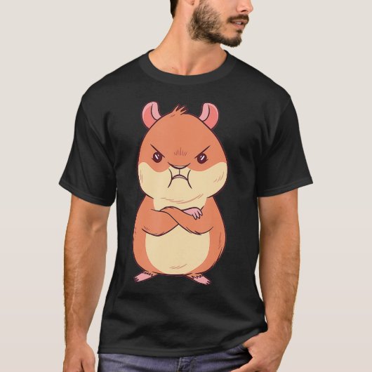 Angry Grumpy Hamster T-shirt (Voorkant)