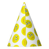 Angry Grumpy Mad Emoji Feesthoedjes (Achterkant)