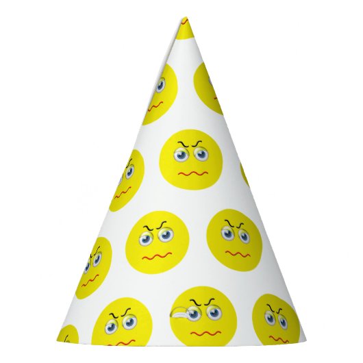 Angry Grumpy Mad Emoji Feesthoedjes (Links)