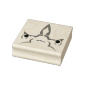 Angry Hammerhead Shark Line Art Rubberstempel (Stempel)