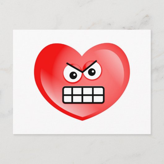 Angry Heart Briefkaart (Voorkant)