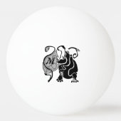 Angry Hippo Monogram Pingpongbal (Voorkant)