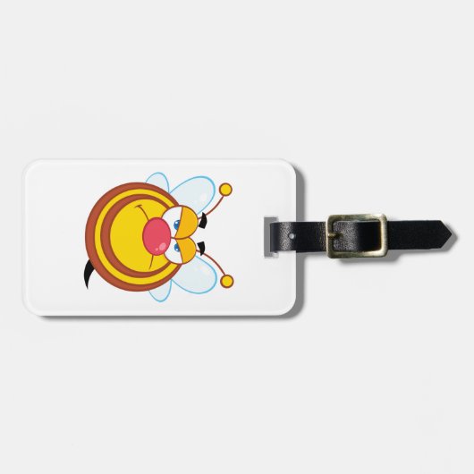 Angry Honey Bee Bagagelabels (Voorkant horizontaal)