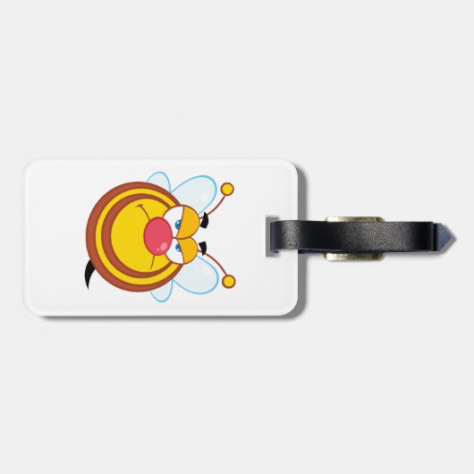 Angry Honey Bee Bagagelabels (Achterkant horizontaal)