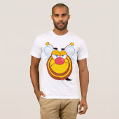 Angry Honey Bee Mannen T-shirt (Voorkant volledig)