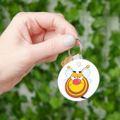 Angry Honey Bee Sleutelhanger