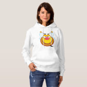 Angry Honey Bee Vrouwen Hoodie (Voorkant volledig)
