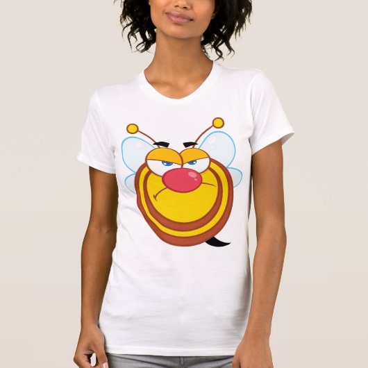 Angry Honey Bee Vrouwen T-shirt (Voorkant)