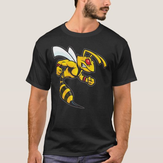 Angry Hornet met rode ogen T-shirt (Voorkant)