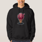 Angry Ice Cream Cone Met Mes Grimly Icecream Zo Hoodie (Voorkant)