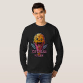 Angry Ice Cream Killer Grimly Icecream Gangster So T-shirt (Voorkant volledig)