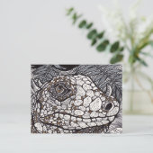 Angry Iguana Briefkaart (Staand voorkant)