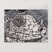 Angry Iguana Briefkaart (Voorkant)
