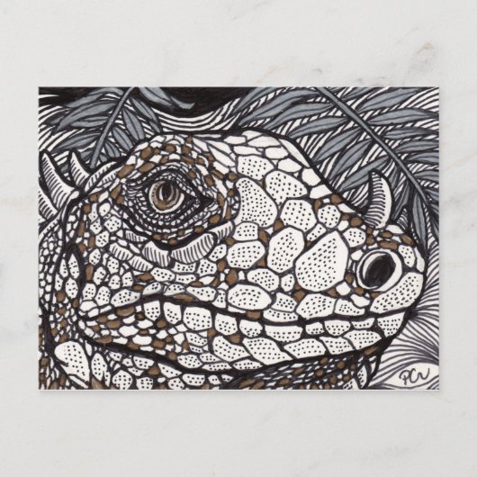 Angry Iguana Briefkaart (Voorkant)