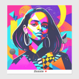 Angry Indian Girl Sticker