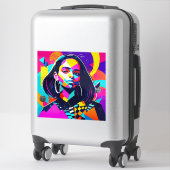 Angry Indian Girl Sticker (Koffer)