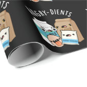 Angry-Ingrediënten Funny Baking Pun Dark BG Cadeaupapier (Rol Hoek)