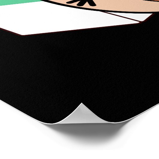 Angry-Ingrediënten Funny Baking Pun Dark BG Poster (Hoek)