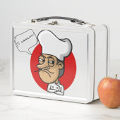 Angry Italy Chef Metal Lunch Box (In situ)