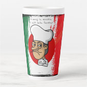 Angry Italy Chef tall mok koffie (Voorkant)