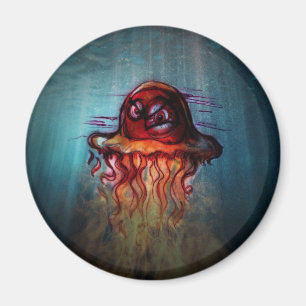 Angry Jellyfish Magneet