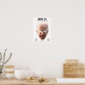 Angry Joe Biden kostuummasker Poster (Keuken)