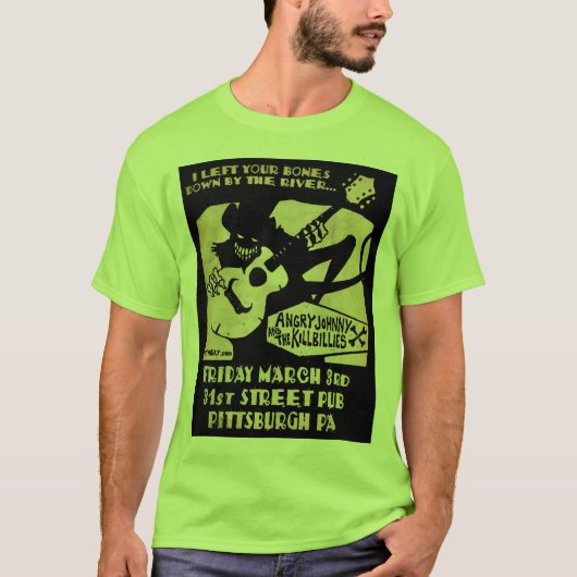 Angry Johnny @ 31st Street Pub T T-shirt (Voorkant)