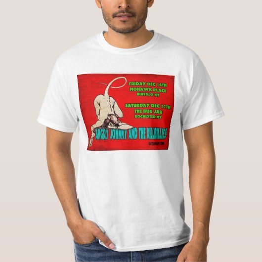 Angry Johnny & The Killbillies bij de bok Jar-2 T-shirt (Voorkant)