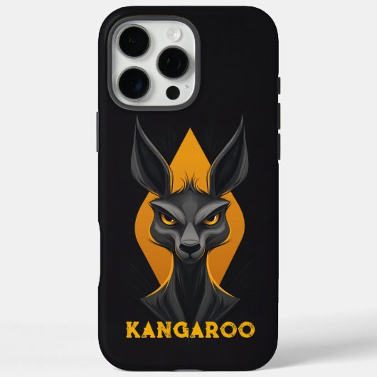 Angry Kangaroo Black Case-Mate iPhone Case (Achterkant)