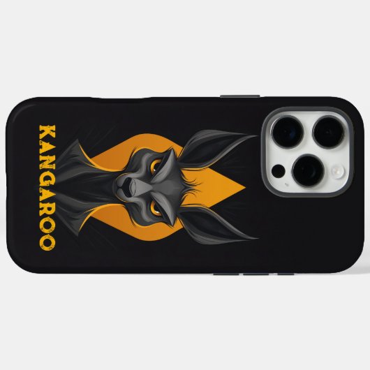 Angry Kangaroo Black Case-Mate iPhone Case (Achterkant (horizontaal))
