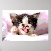 Angry Kitten met Poster-effect Poster (Voorkant)