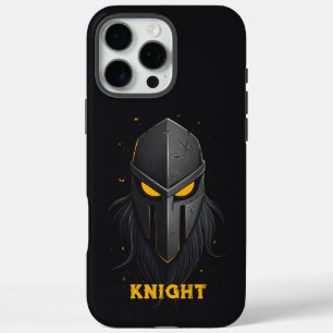 Angry Knight Black iPhone 16 Pro Max Hoesje