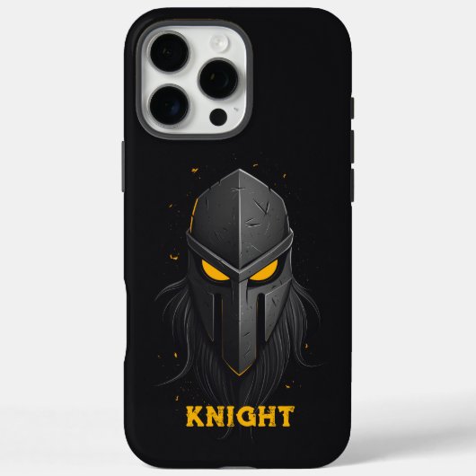 Angry Knight Black Case-Mate iPhone Case (Achterkant)