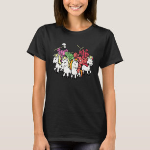 Angry Koalas Riding Unicorns Meme Mythische Creatu T-shirt