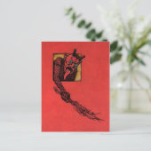  Angry Krampus Briefkaart (Staand voorkant)