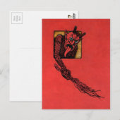 Angry Krampus Briefkaart (Voorkant / Achterkant)