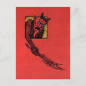  Angry Krampus Briefkaart (Voorkant)