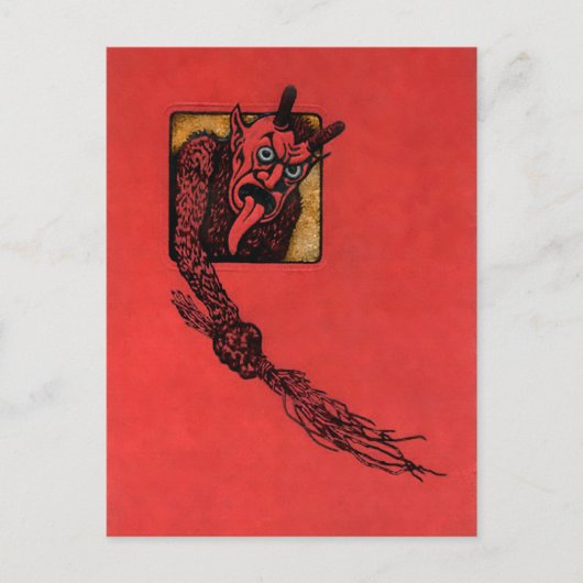  Angry Krampus Briefkaart (Voorkant)
